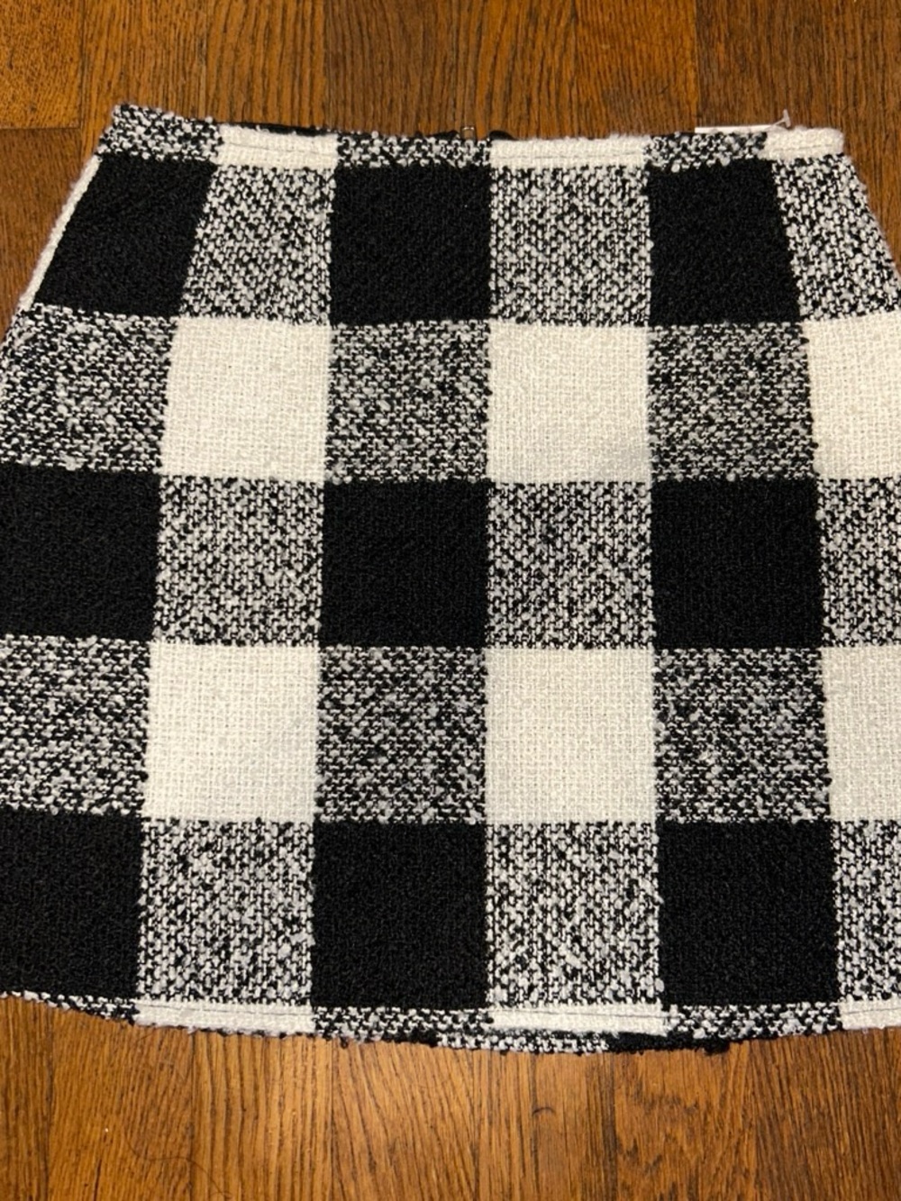 Forever 21 Black & White Buffalo Check Mini Skirt